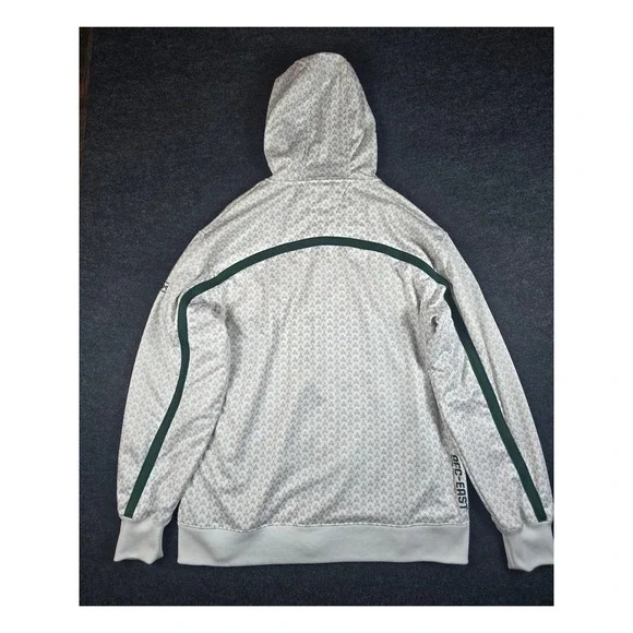 Reebok NFL New York Jets All Over Print Zip Up Hoodie Jacket Men's L G - Picture 4 of 11